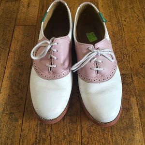 Vintage Pink and white saddle shoes